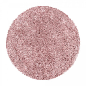 Tapis poils longs shaggy tissé motif uni RIBI