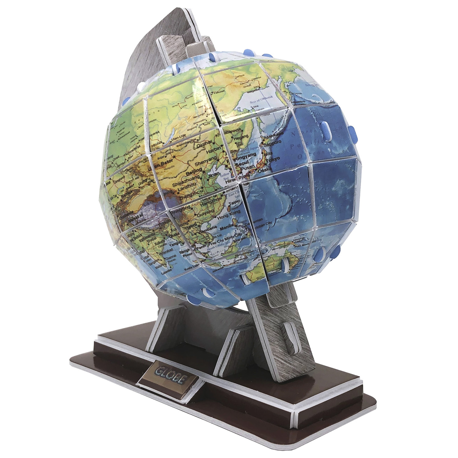 Puzzle 3D Globo terrestre 31 pezzi. 10,2x7,9x12,1 cm.