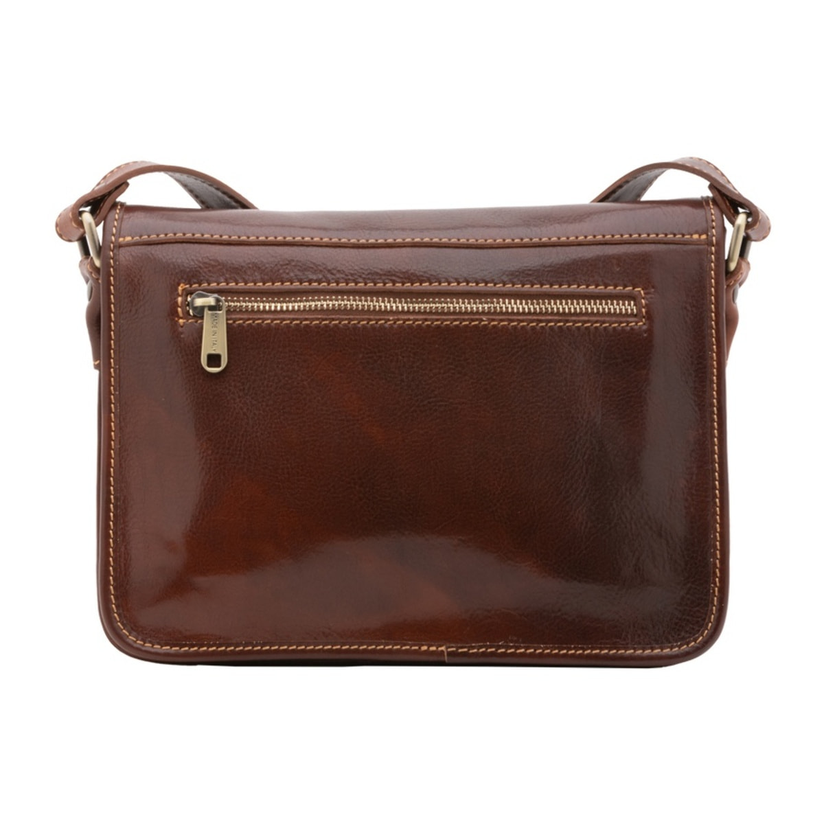 Borsa a tracolla da donna - Modello False - 100% vera pelle - 27.5 x 22.0 x 12.0 cm