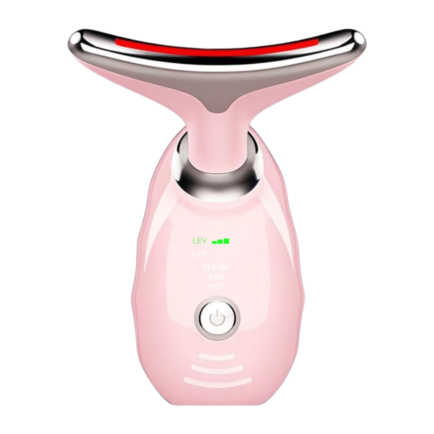 Masajeador facial y de cuello antiedad Rosa