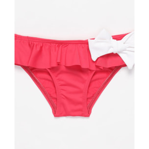 CULETÍN FUCSIA CON LAZO BLANCO