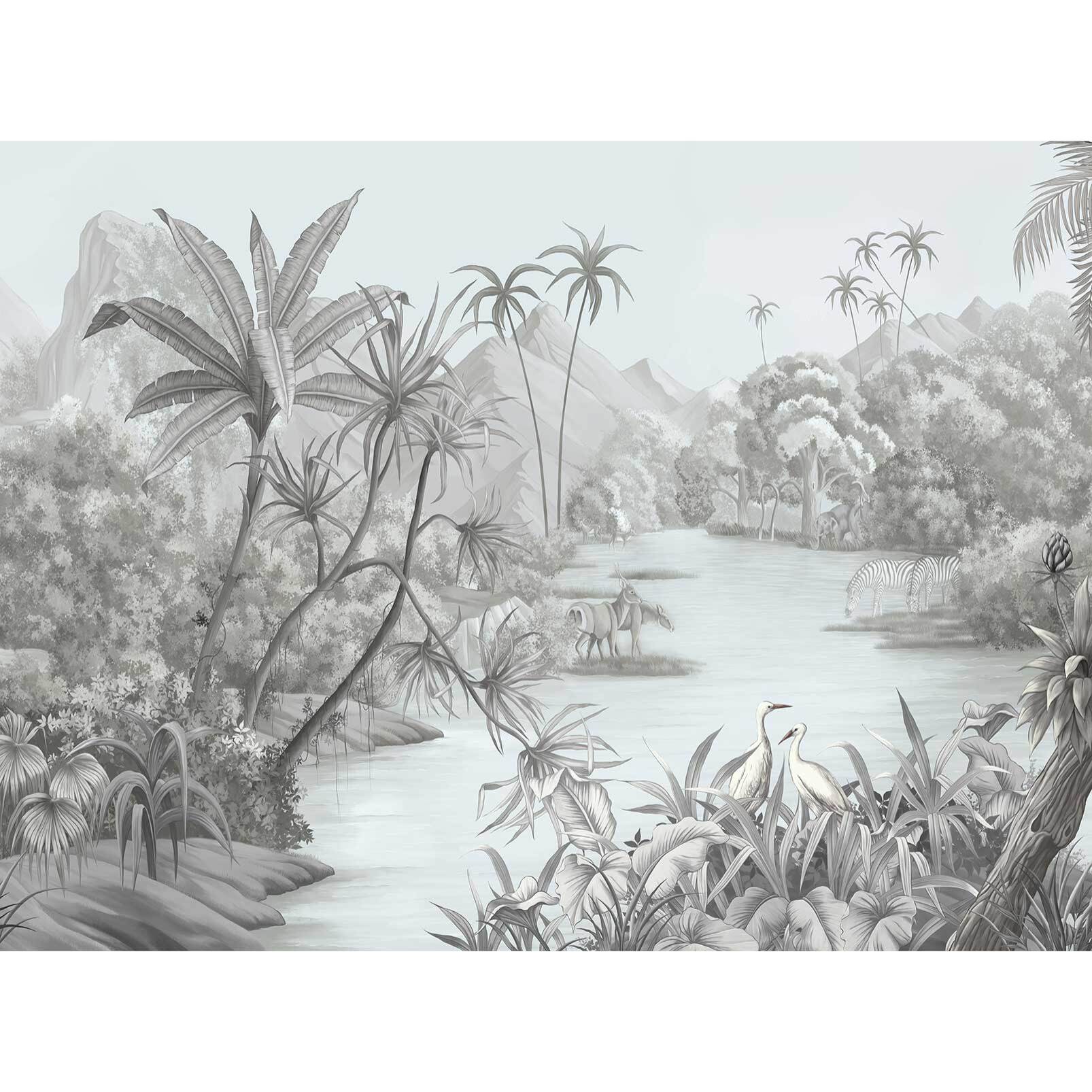 Papier peint jungle Intissé