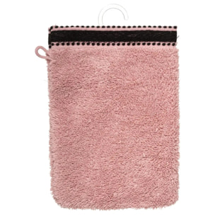 Lot de 2 gants de toilette "Joia" rose 15x21cm