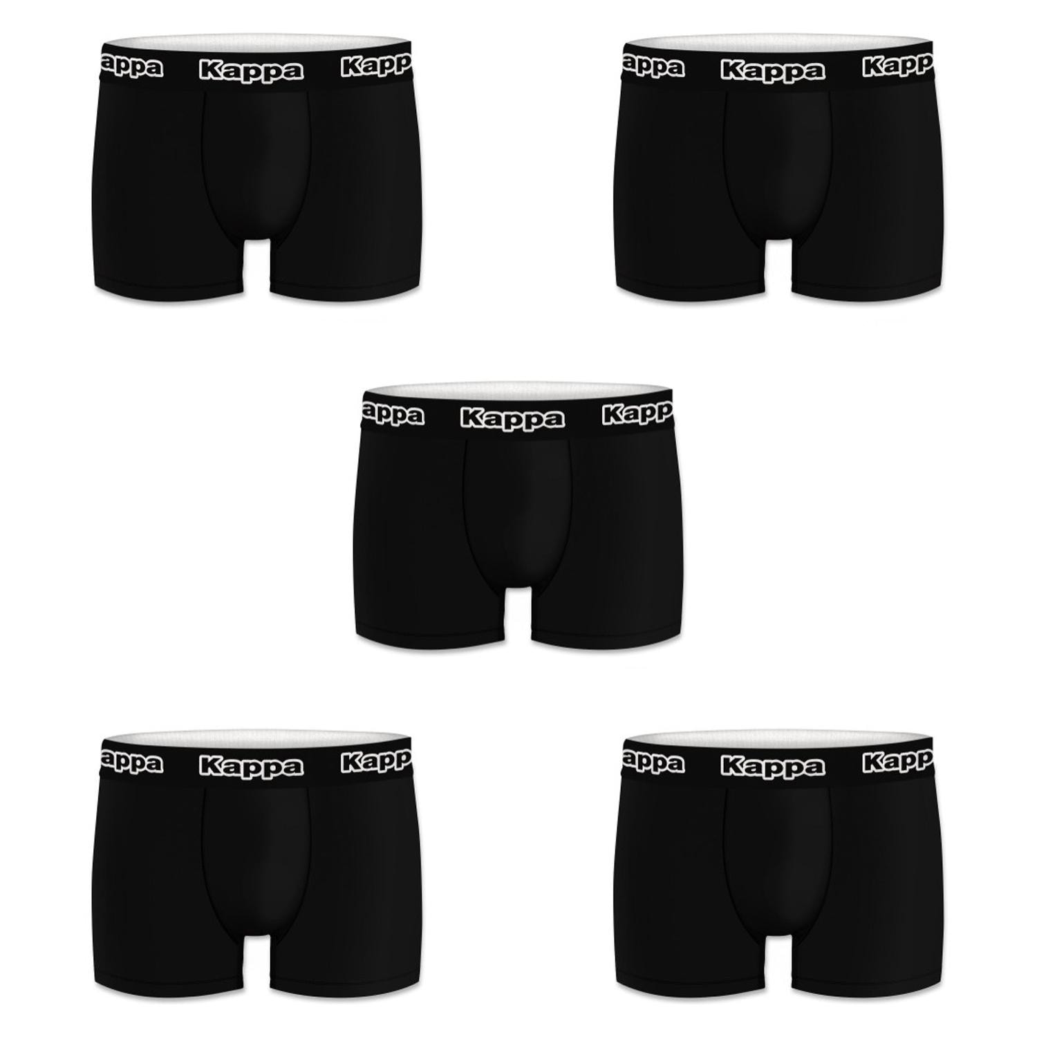 Pack 5 calzoncillos Kappa en color negro para hombre