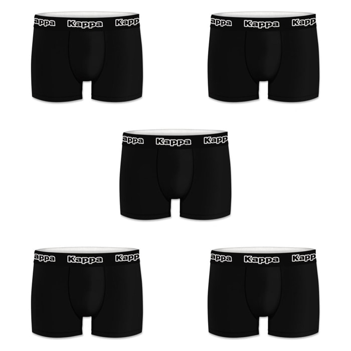 Pack 5 calzoncillos Kappa en color negro para hombre