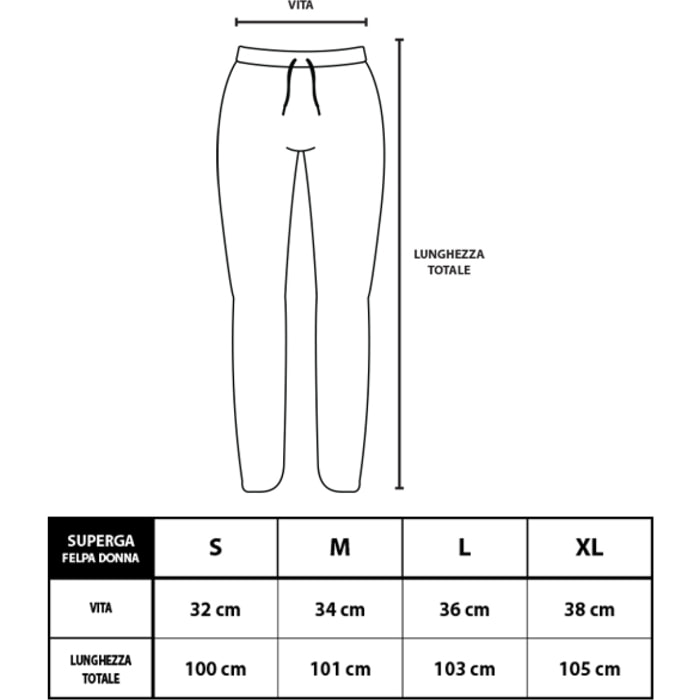 Pantalone Donna SUPERGA Cotone Felpato Art.23293