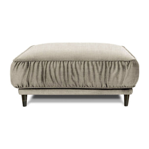 Pouf taille L Fiorenzo Tissu Beige