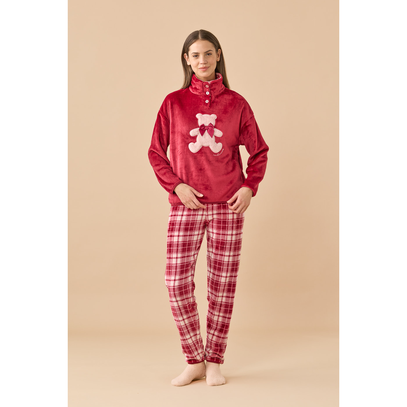 Pigiama donna coral articolo redbear. Noidinotte