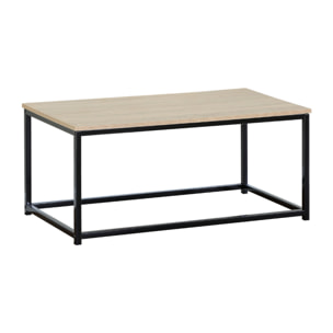 Table basse rectangle 90x48cm bois COAST