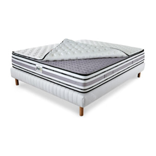 ENSEMBLE LE PLAZA LUXE - Matelas 2 places + 1 Sommier