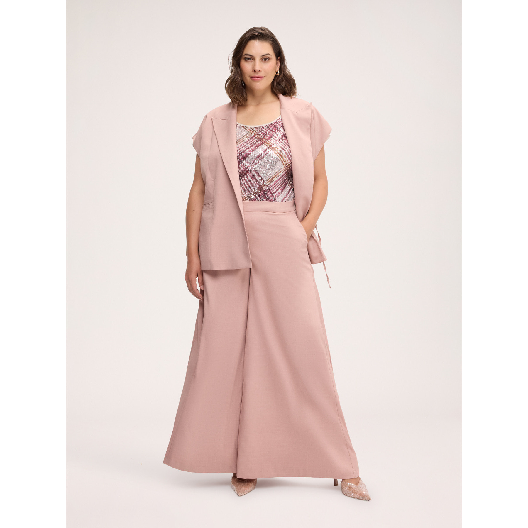 Fiorella Rubino - Pantaloni Wide leg - Rosa