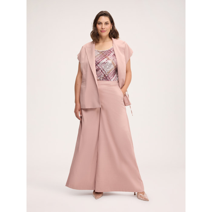 Fiorella Rubino - Pantaloni Wide leg - Rosa