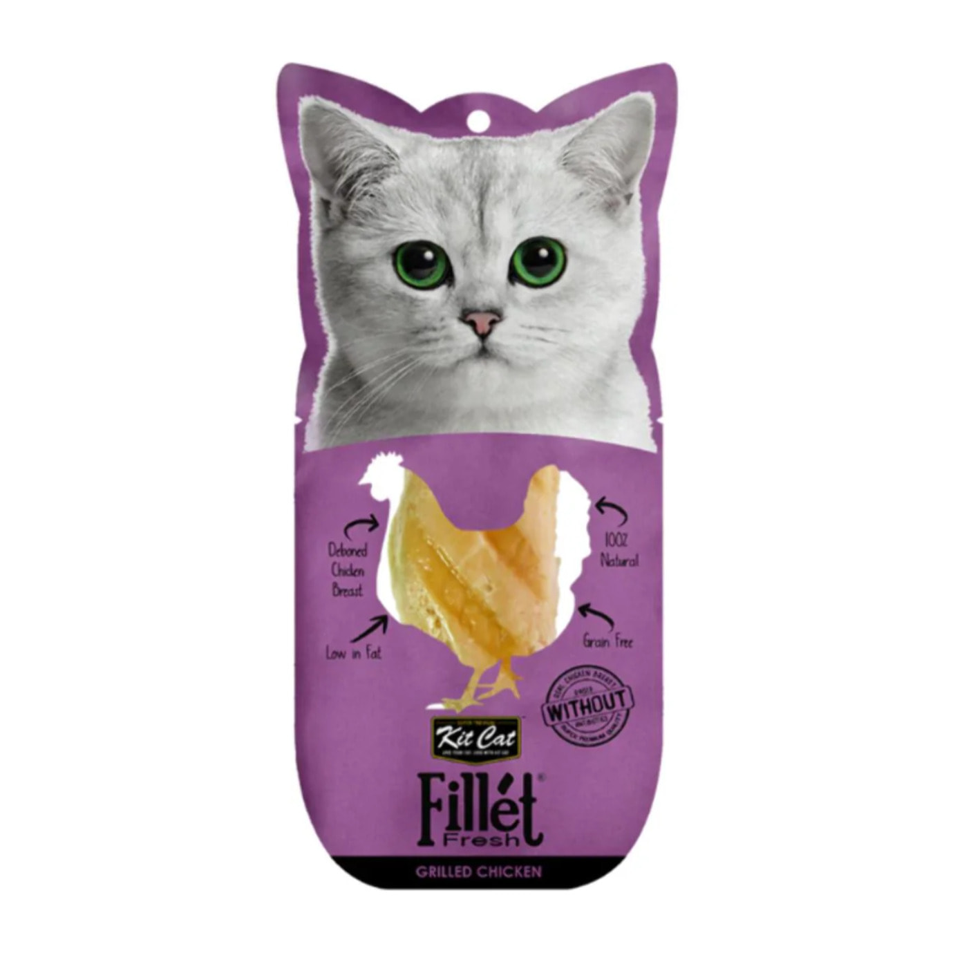 Kit Cat FilletFresh - Pack Degustación 18 ud Snack natural para gatos
