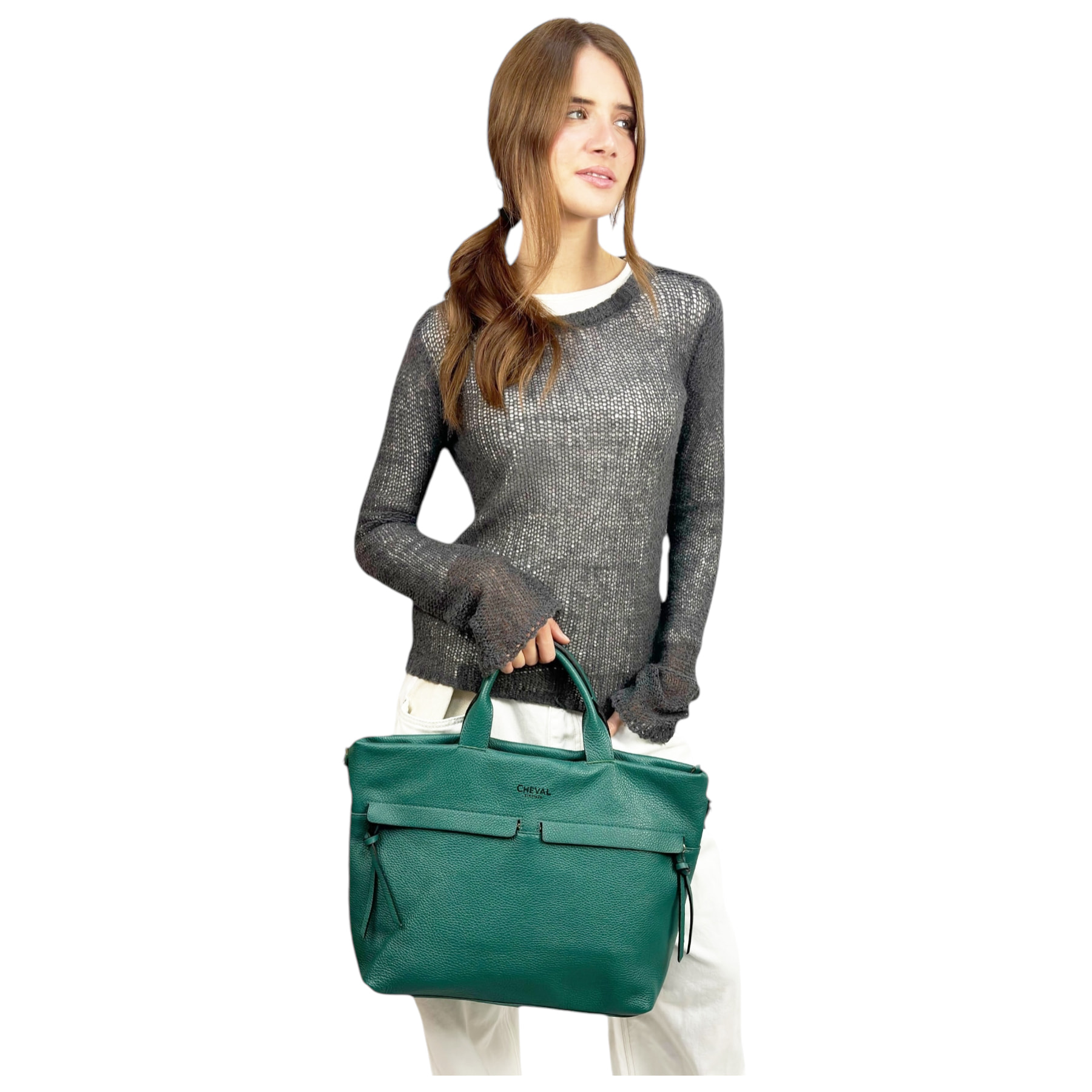 Bolso Hobo Cheval Firenze Portofino A/S Verde Gasolina