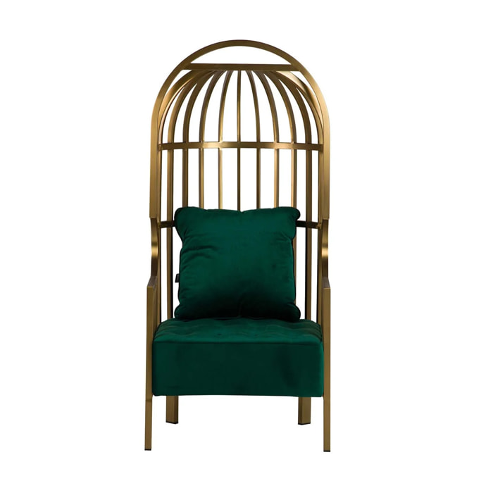 Butaca Acero Inoxidable Velvet Charleston 68x68x150 Cm