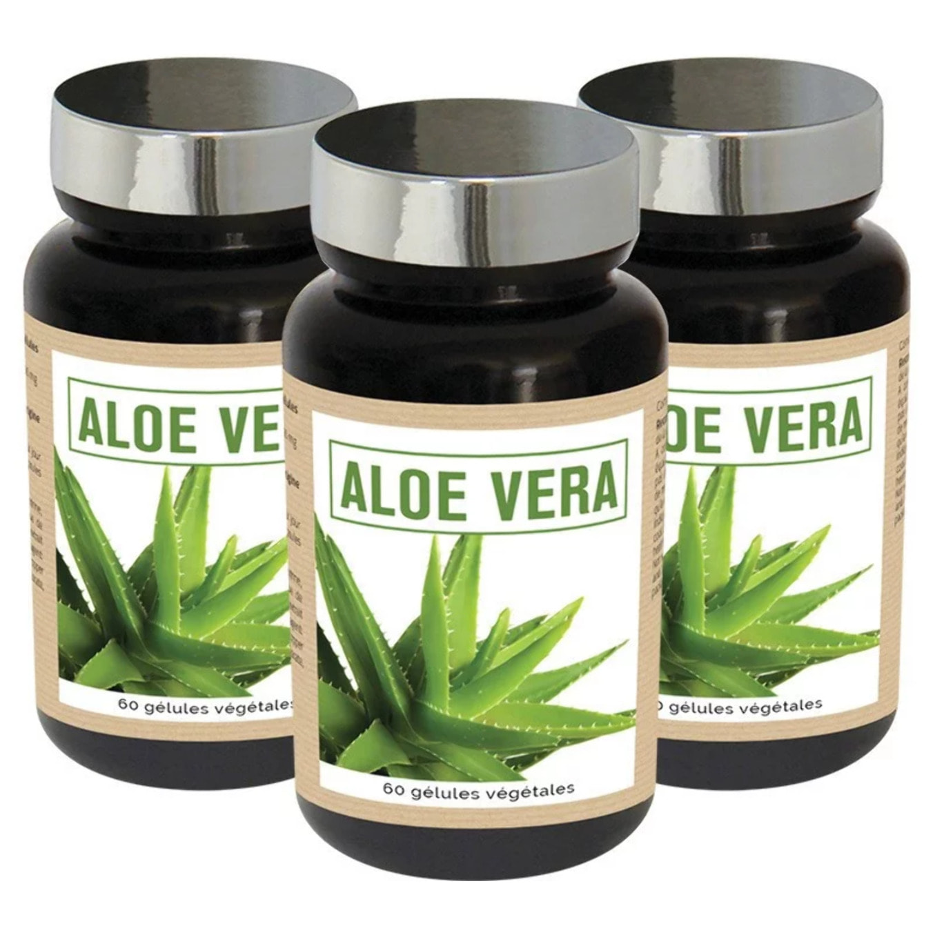 NUTRIEXPERT Aloe Vera - Favorise le Confort Digestif 100% Extrait de Suc d'Aloe Vera - Soutient la Santé Gastro-intestinale - Sans Gluten ni Allergène - Vegan - Actif breveté - Lot de 3 produits