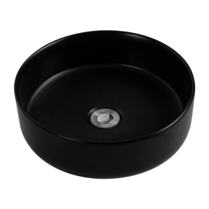 PixL 36 x 12,5 cm vasque à poser Infinitio, sans trop-plein, noir (CEPX3636BKM)