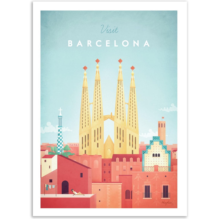 Affiche - Visit Barcelona - Henry Rivers