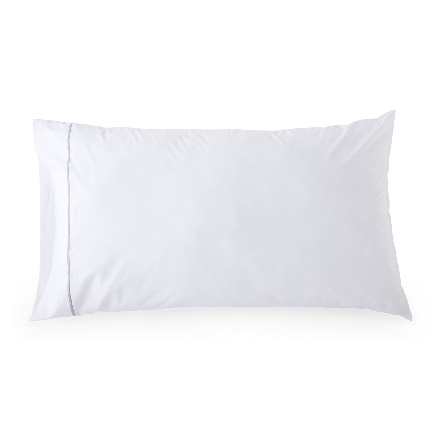 Funda de almohada ito blanco/gris