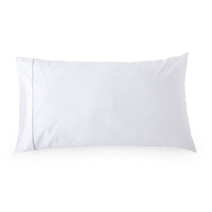 Funda de almohada ito blanco/gris