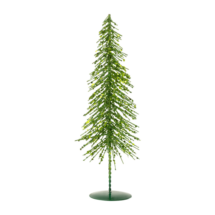 J-Line décoration Sapin de Noël Paillettes - plastique - vert - small