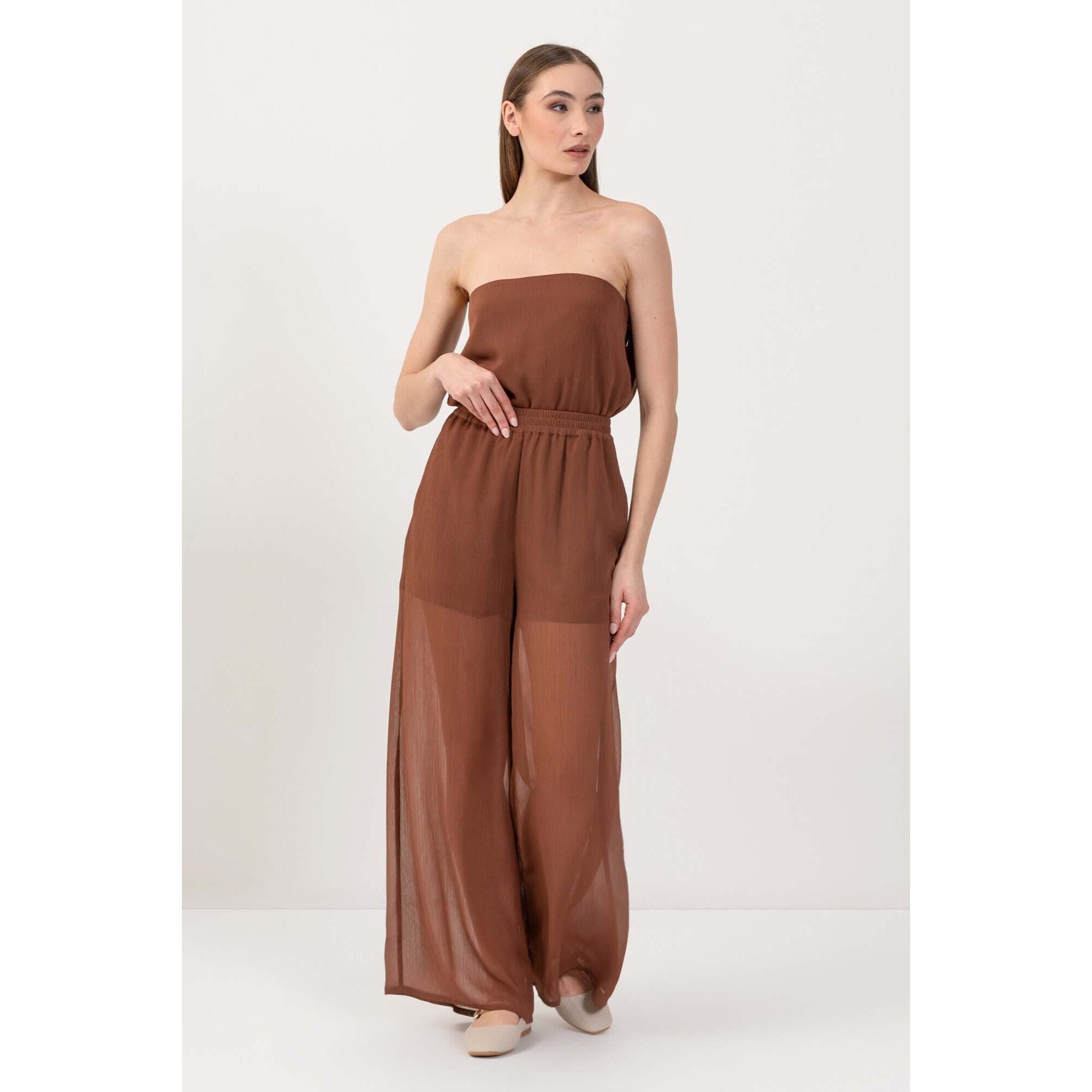 Kocca - Pantaloni ampi see-through Donna