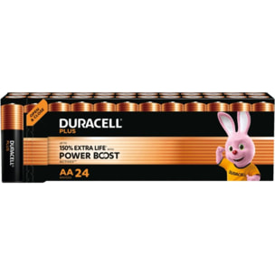 Pile DURACELL PLUS POWERBOOST AA X24 PANIERE