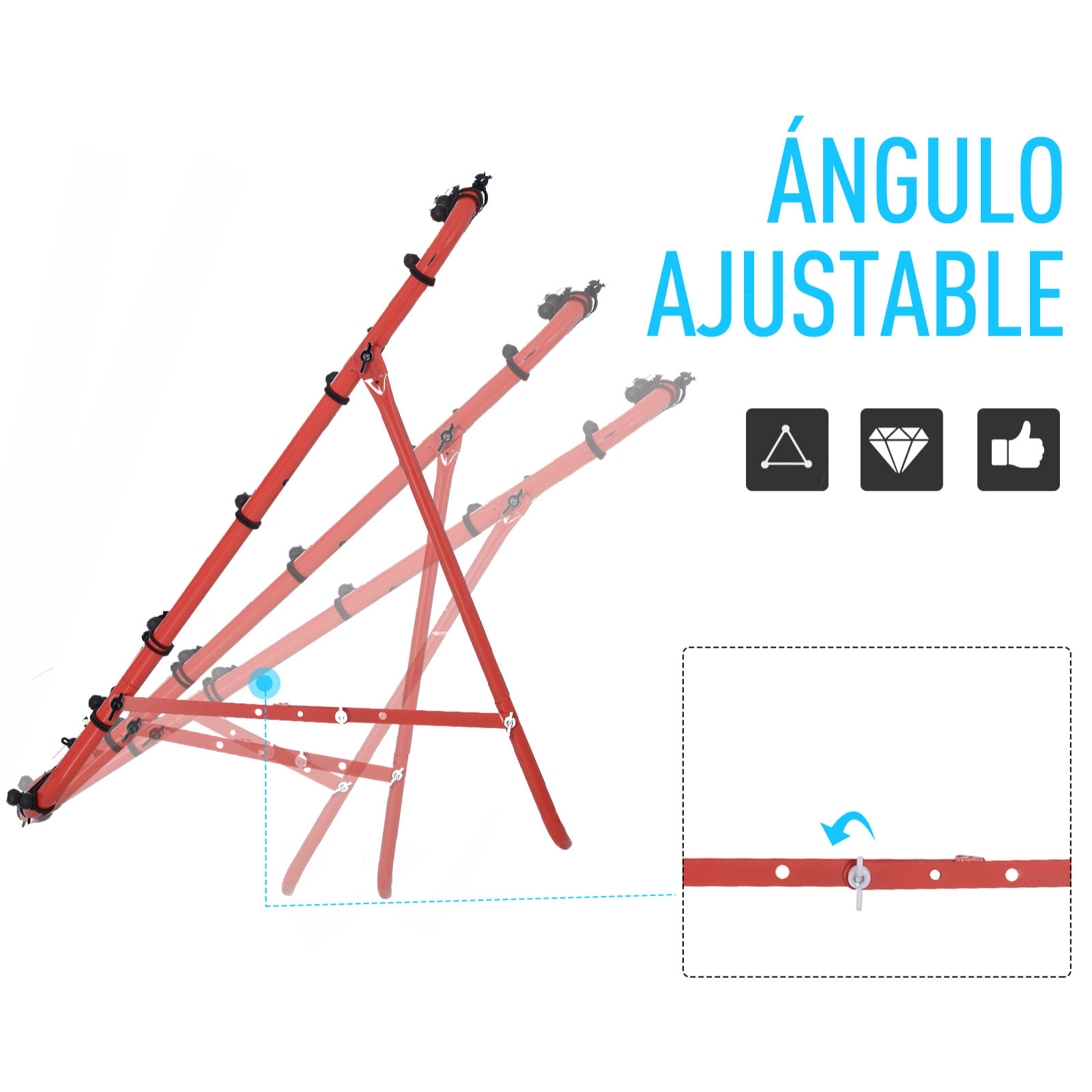 Red de Béisbol Red de Rebote con ángulo Ajustable para Entrenamiento 96x80x96 cm