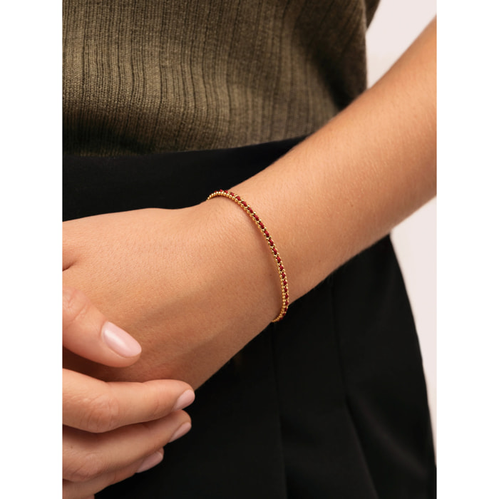 Bracciale Morgana Red Acciao Placcato Oro