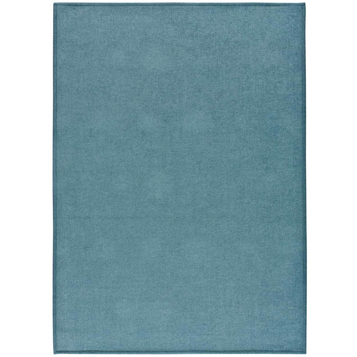HARRIS Alfombra lisa lavable azul, varias medidas disponibles