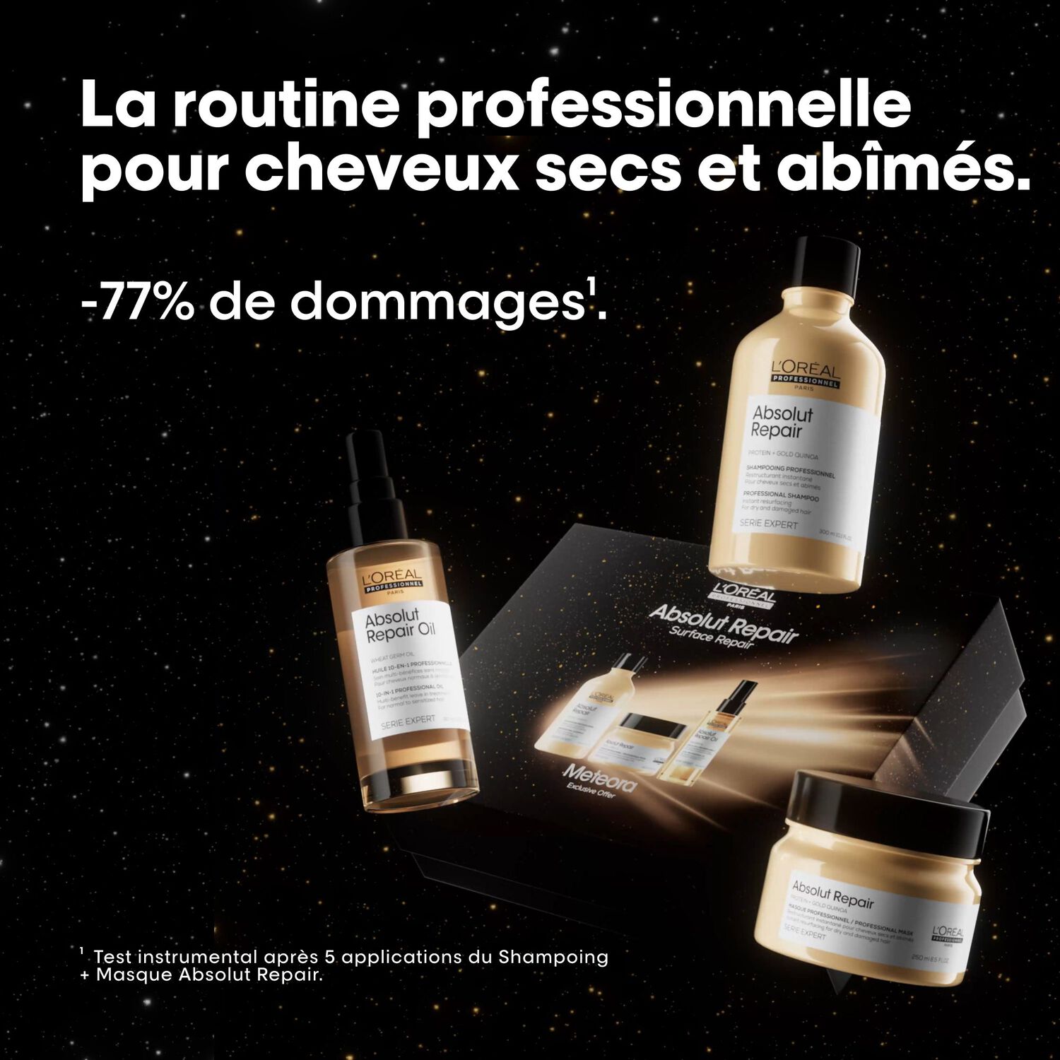 Serie Expert Absolut Repair - Coffret Shampooing 300 ml + Masque 250 ml + Huile 10 en 1 90 ml