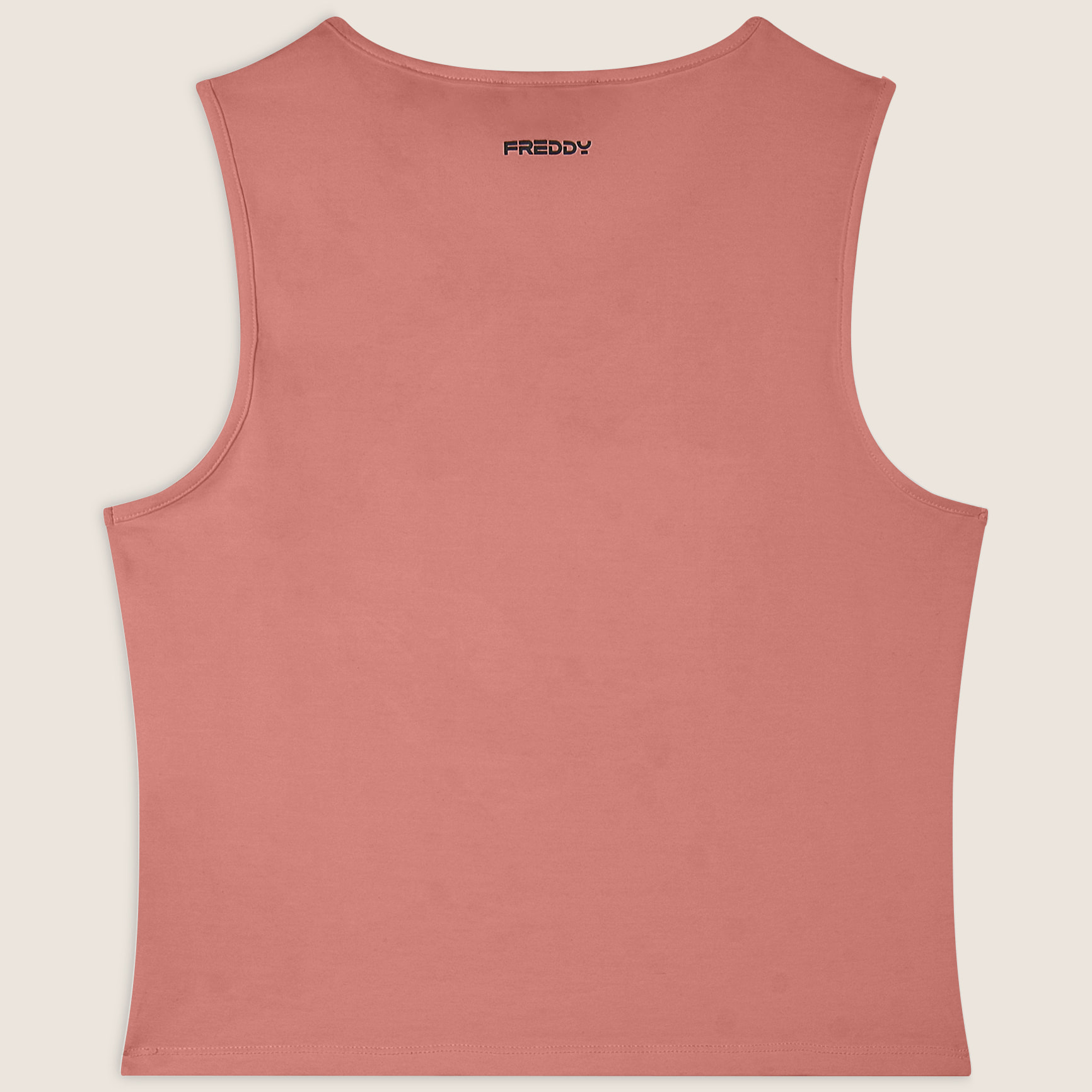 Canotta cropped slim fit con stampa Mickey Mouse