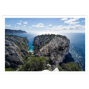 Affiche plage et calanques à cassis Affiche seule