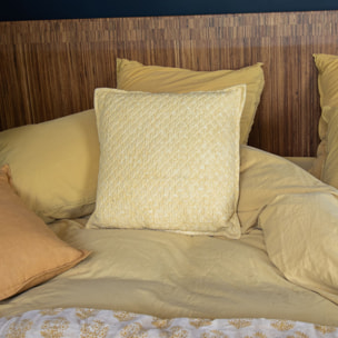 Coussin en coton à motif jaune 45cm GALI