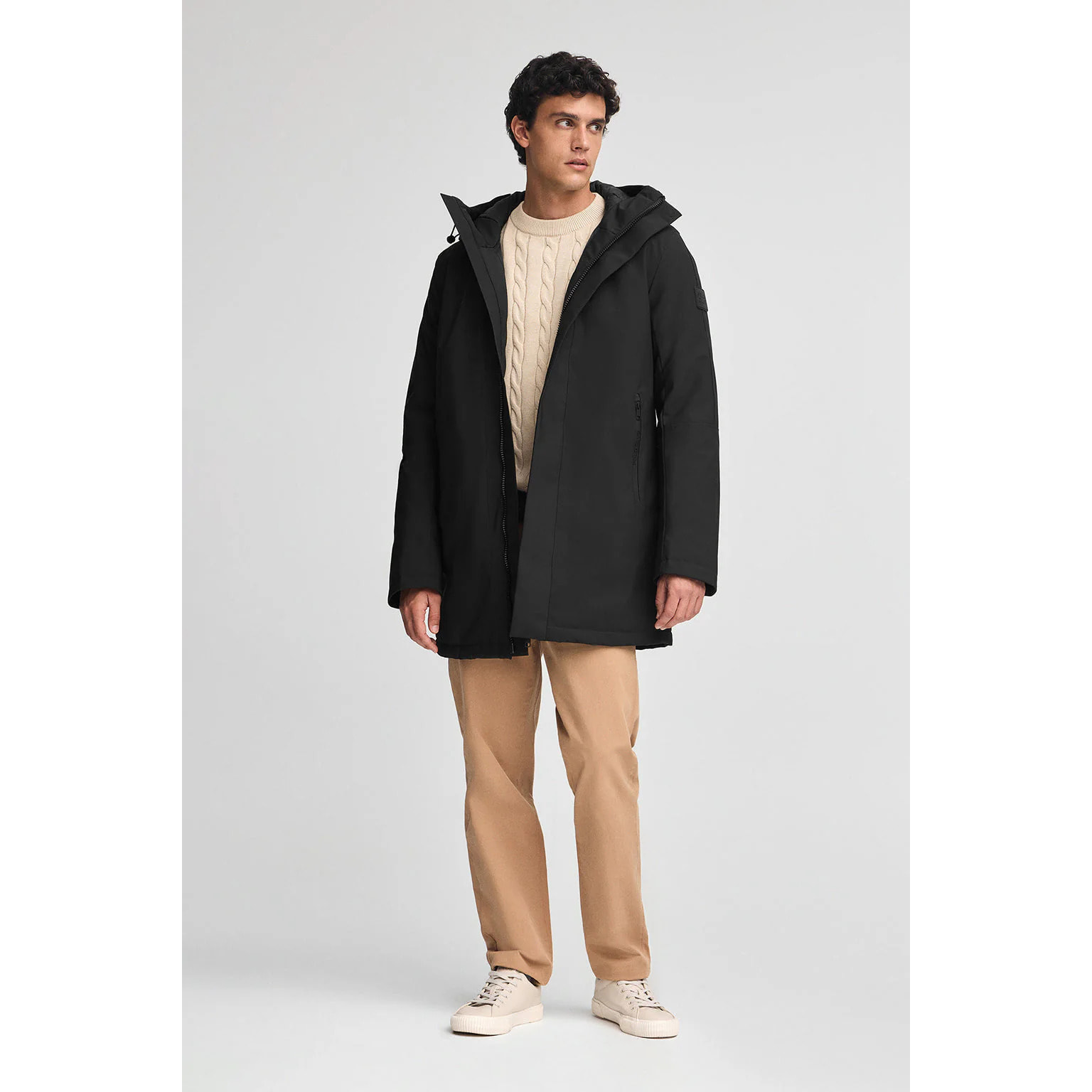 Giubbotto Voguel nero con logo Polo Club