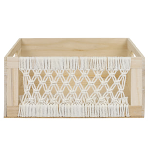 Caisse Bois Gigogne Boho X3