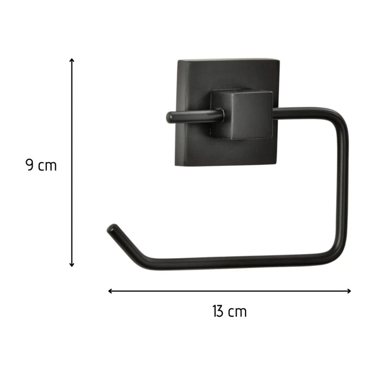 Support papier toilette noir mat Fackelmann New York