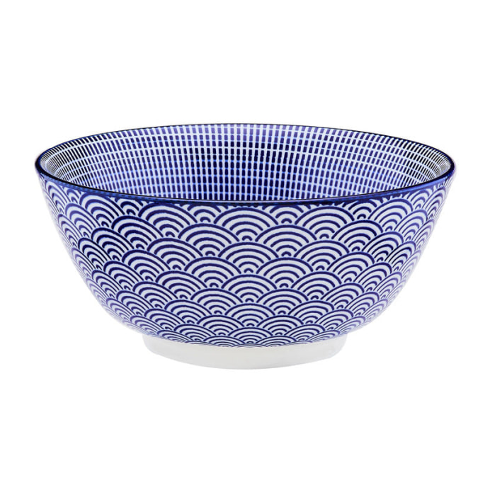 Bol PATTERN Ø15cm - 6 pièces - Dark blue