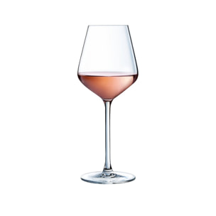 6 verres à pied 28cl Ultime - Cristal d'Arques - Verre ultra transparent moderne