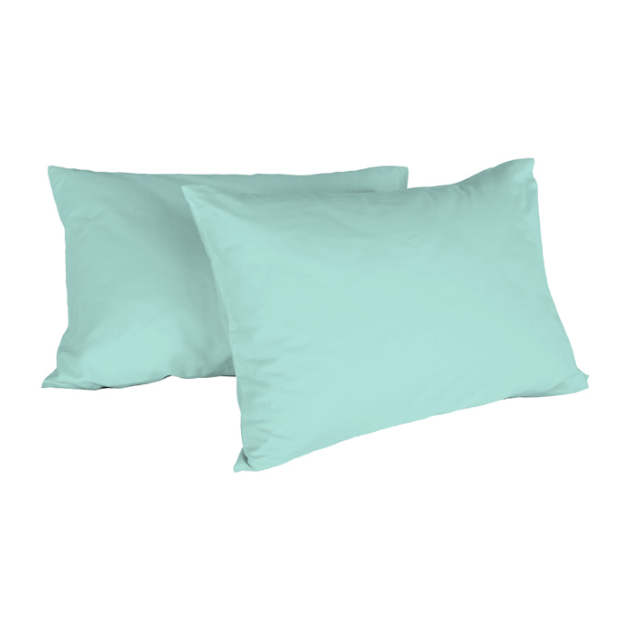 COPPIA FEDERE MAX COLOR, 100% Cotone, Made in Italy - ACQUA