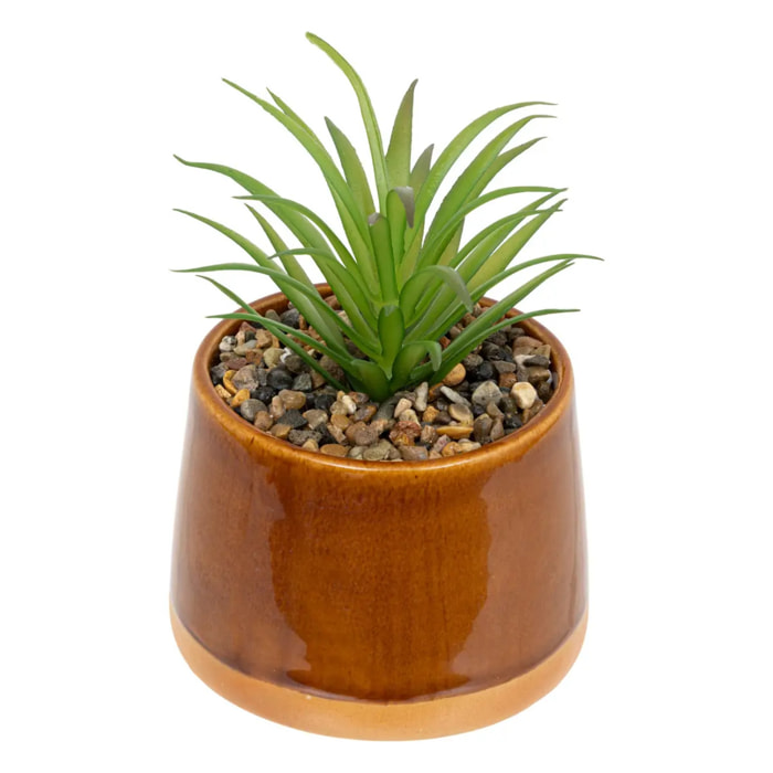 Plante artificielle pot céramique H12cm