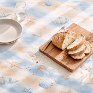 Nappe anti-taches SALINA SABLE - en 100 % coton