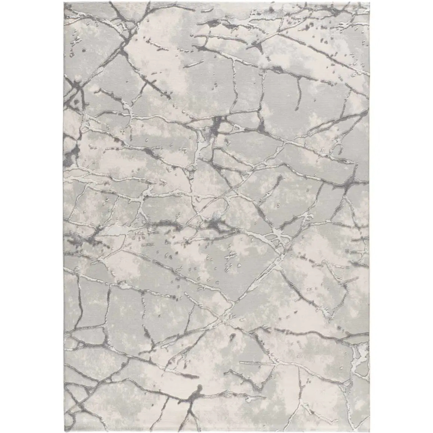 ORIS Alfombra efecto marmol con relieve gris, varias medidas disponibles.