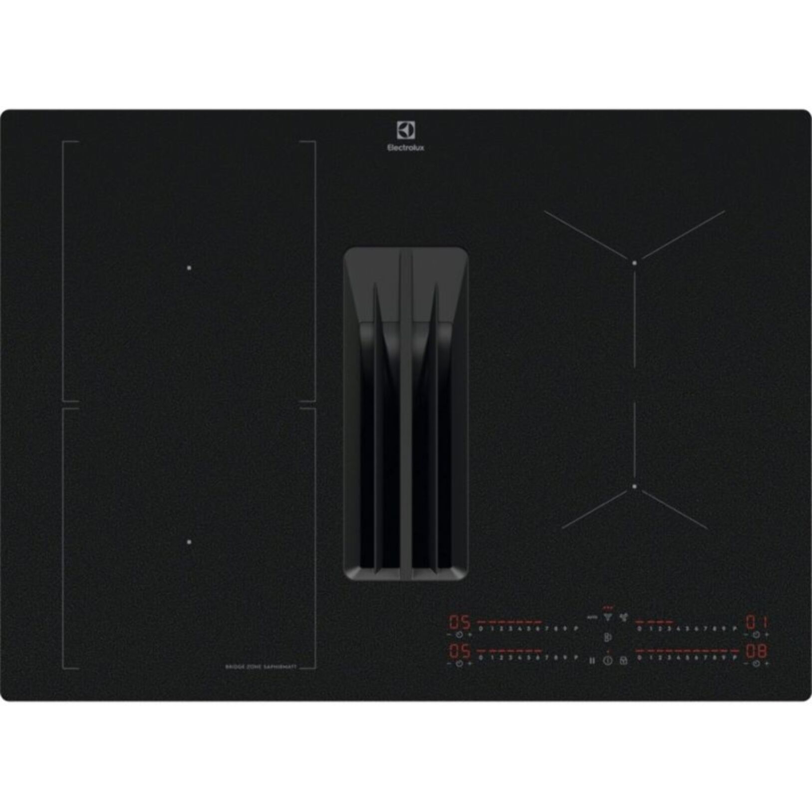 Plaque induction aspirante ELECTROLUX KCC73443CZ SaphirMatt® - Hotte intégrée et Résistante aux rayures