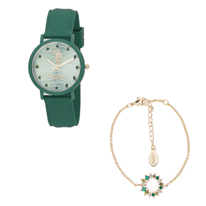 Cofanetto orologio e bracciale U.S. Polo Assn.