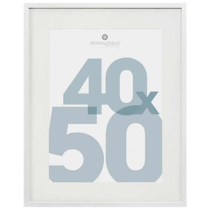 Cadre photo "Manu" blanc 40x50cm