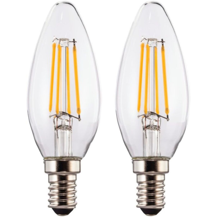Ampoule LED connectée XAVAX LED E14 4W CLAS x2