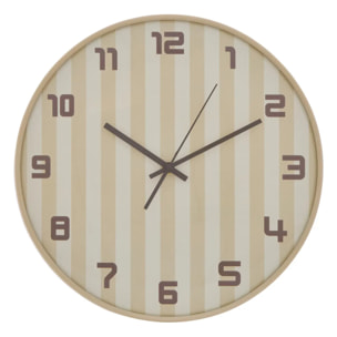 Horloge Larry D.36cm beige