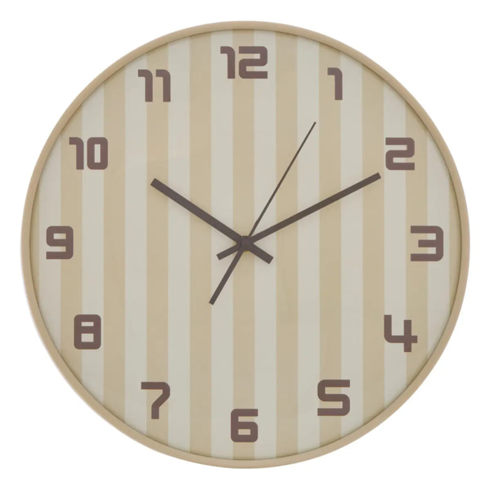 Horloge Larry D.36cm beige
