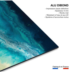Tableau bleu dynamique Tableau alu Dibond